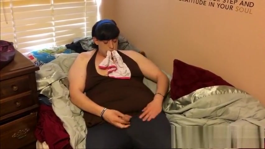 tranny Masturbates And Tastes Her Own sperm