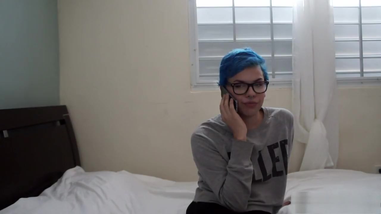 Trans teen 18+ Plays With toy