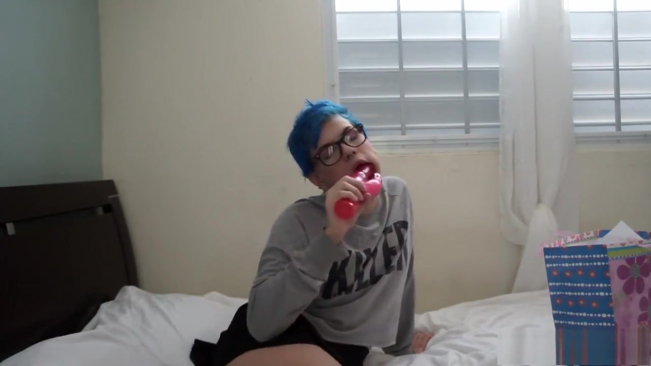 Trans teen 18+ Plays With toy