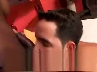 ebony tranny whore Sticks enormous wang Down studs throat
