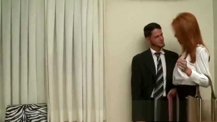 Redheaded Trans fucking With Her twink