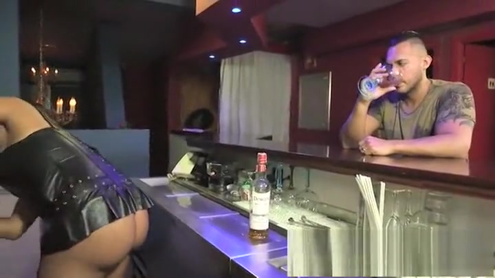 lewd lady-man Getting slammed At The Bar