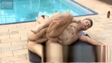 Sthis guymale Outdoor dirty pokeing By Pool