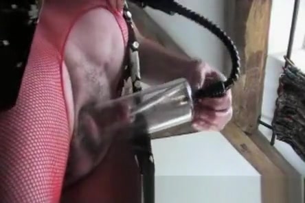 Straight Transvestite Sounding Urethral lingerie Pumping pantyhose dildo 87