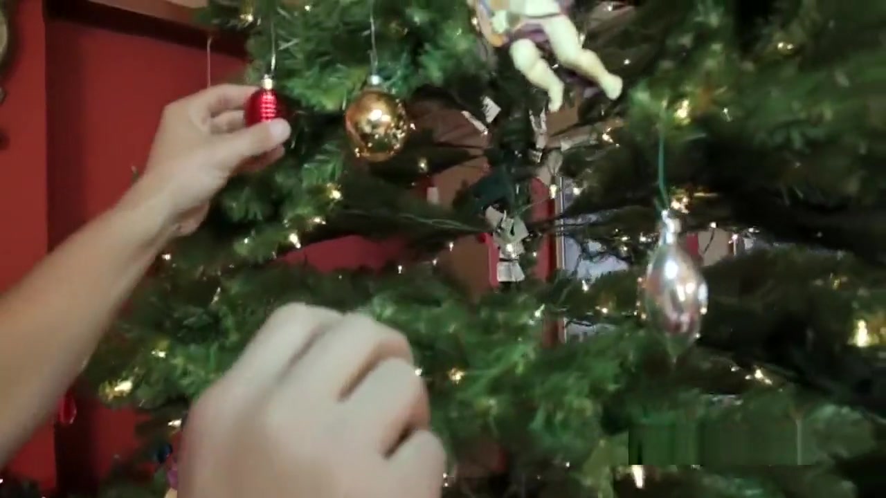 Black christmas cock for hot tranny