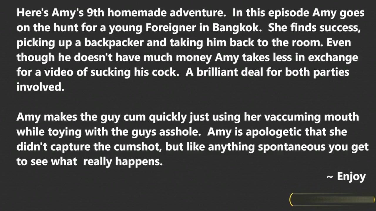 Amy Amour - Homemade 9 Giving Backpacker A Blowjob