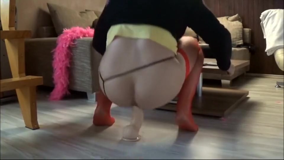 Sissy anal big didlo