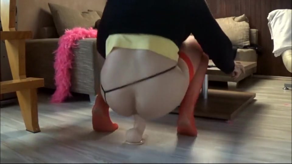 Sissy anal big didlo