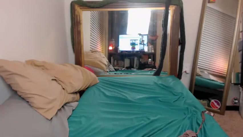 Katie licks up her cumshot