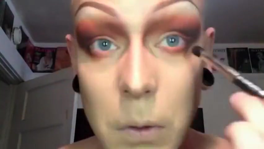 Drag queen transformation