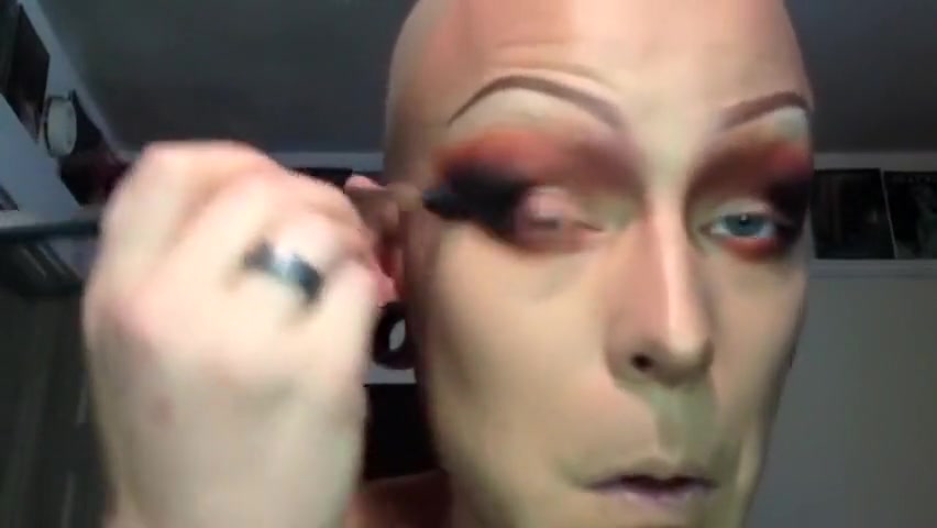 Drag queen transformation