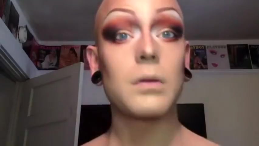 Drag queen transformation
