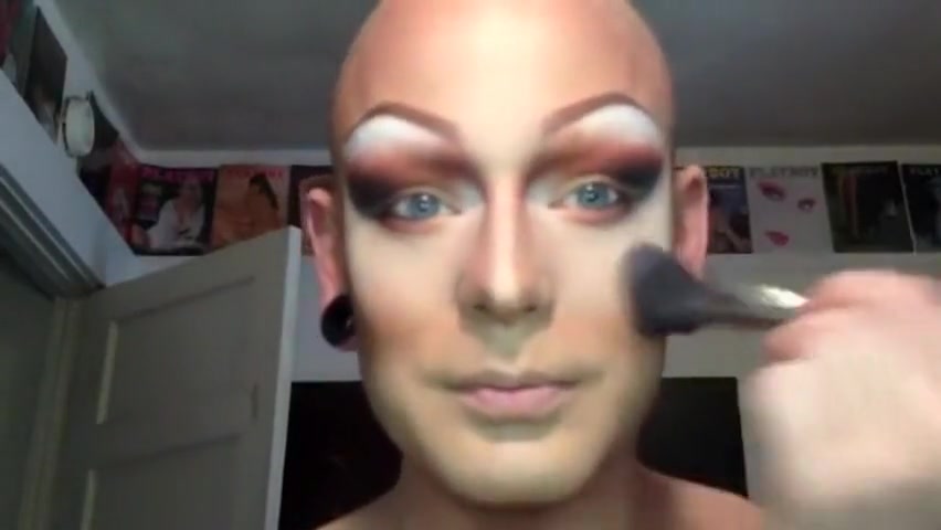 Drag queen transformation