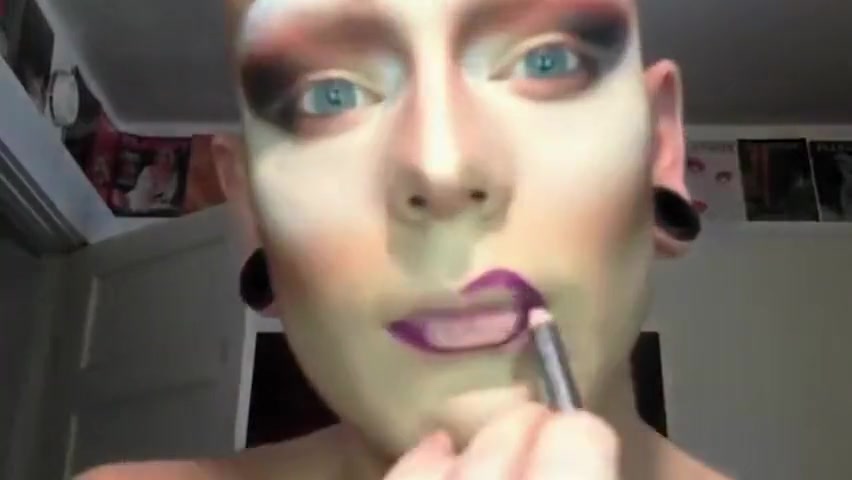 Drag queen transformation
