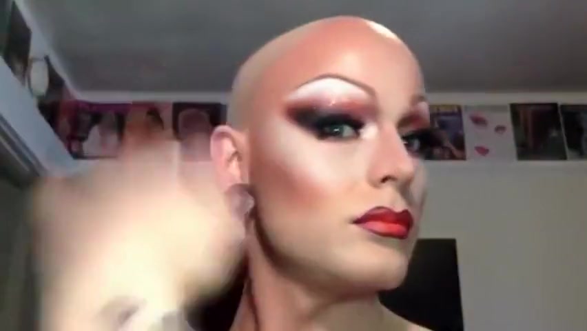 Drag queen transformation