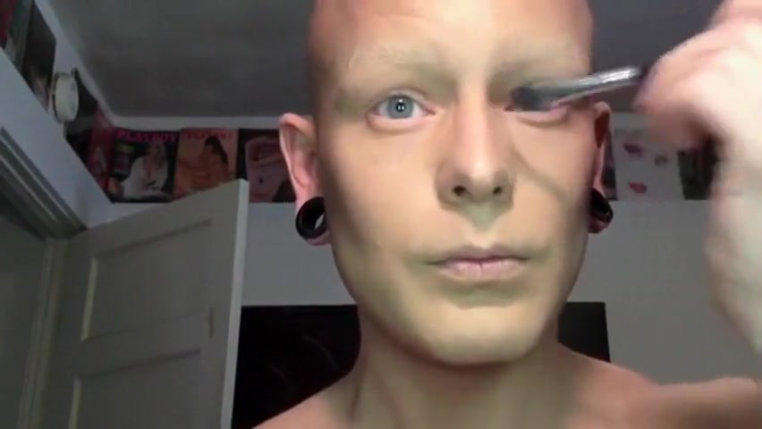 Drag queen transformation