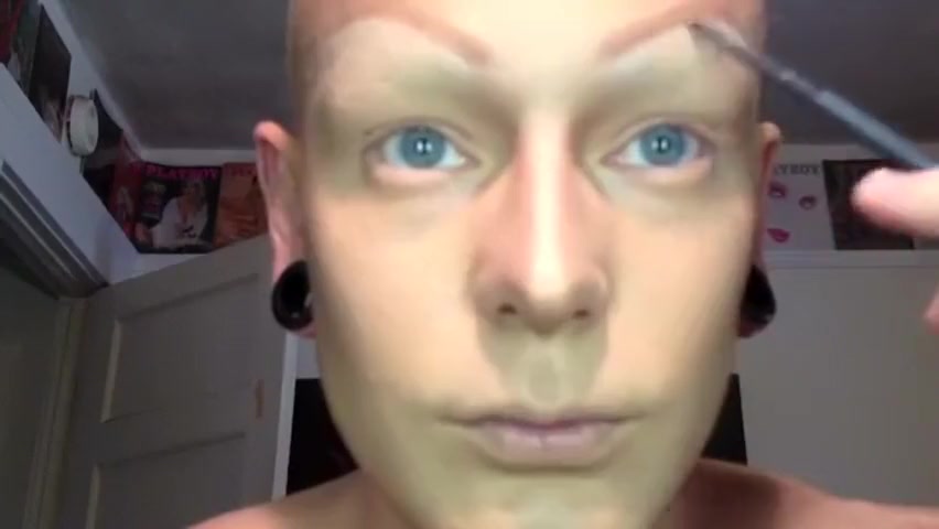 Drag queen transformation