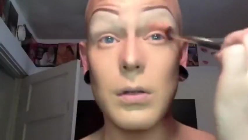 Drag queen transformation
