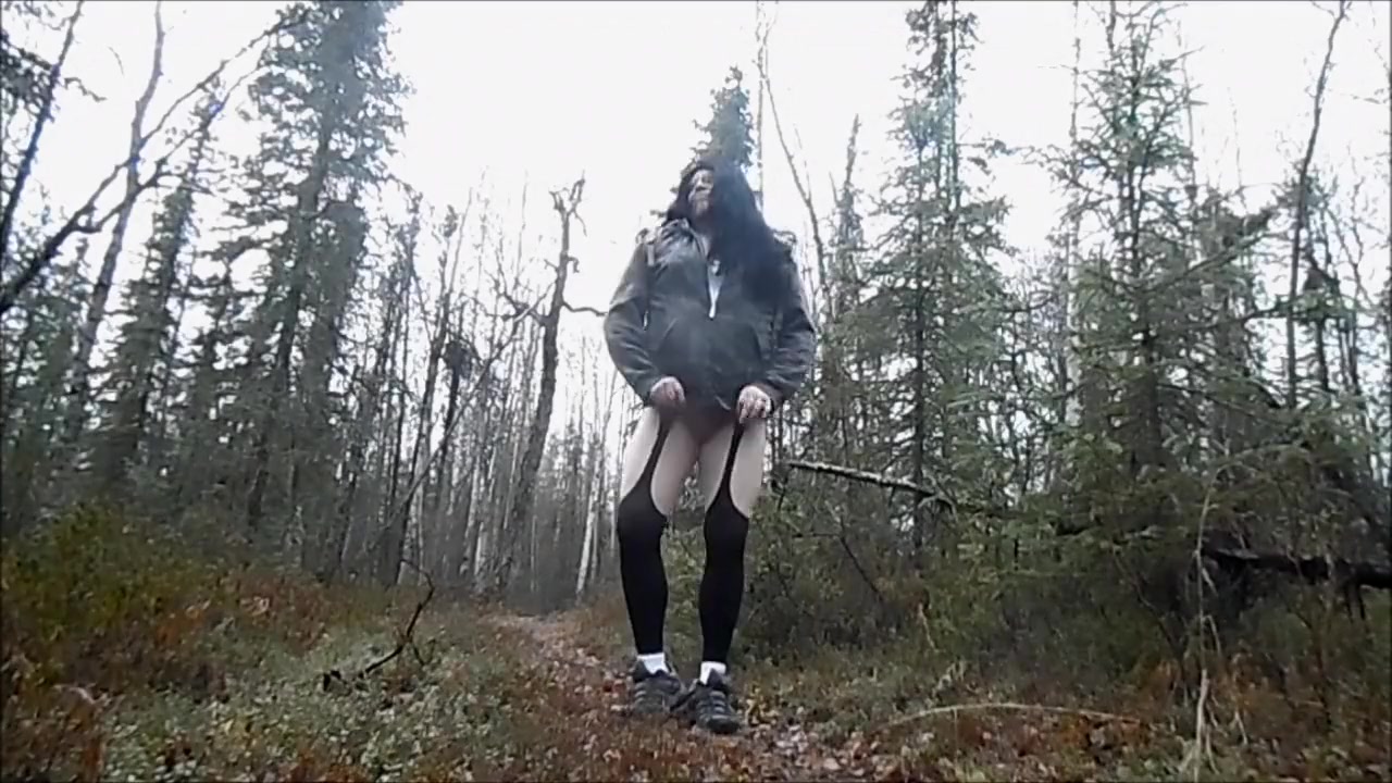 Crossdresser Hiking Horny