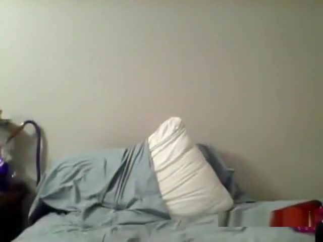 Gay Crossdresser Cums on Her Bed