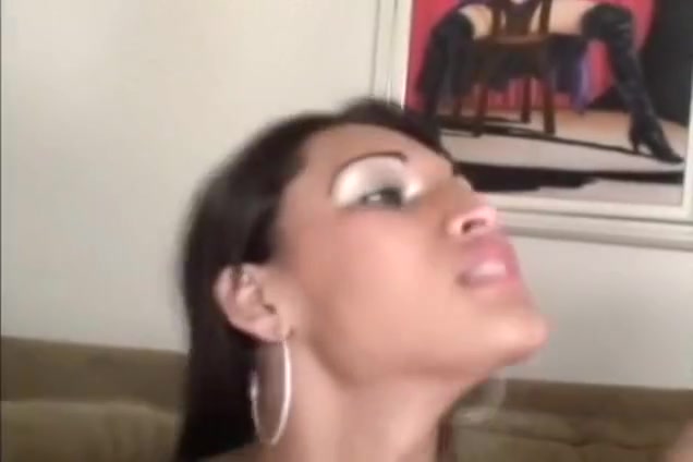 nasty ladyboy In stockings acquires Analed On A Sofa