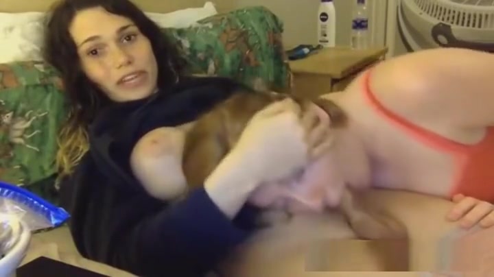 naughty babe Sucks On busty tranny moist 10-Pounder