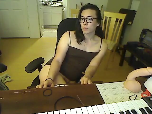 Super attractive asian TS toys Her booty With giant Dildos Till that babe Cums Hard