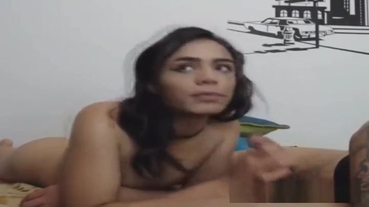 teen 18+ lady-man Jerking On Her massive Hard penis