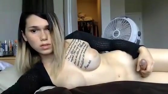 Tattoed amateur Shemal With wonderful tits Masturbat
