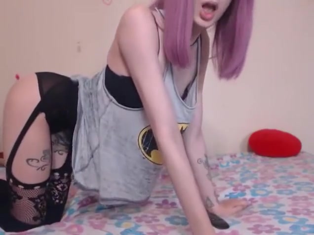 wild tgirl In Bright nylons Solo