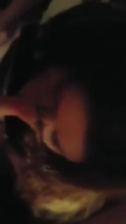 Sissy sucks her first cock while wife is away.