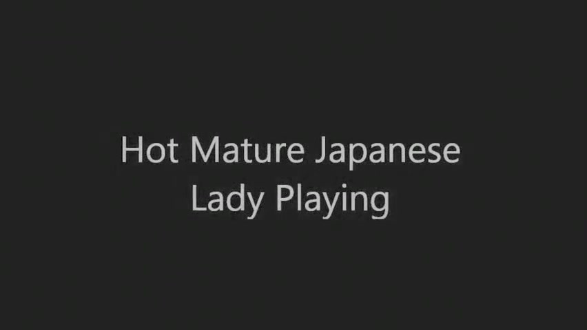 Hot Mature Japanese Lady Cumming
