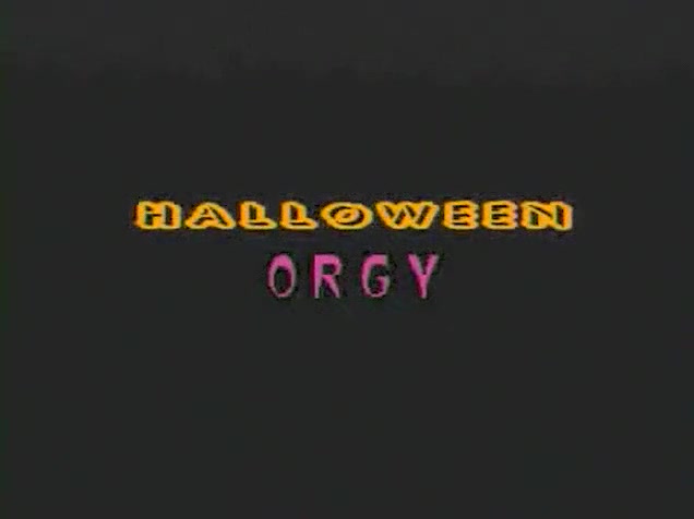 Vintage halloween orgy