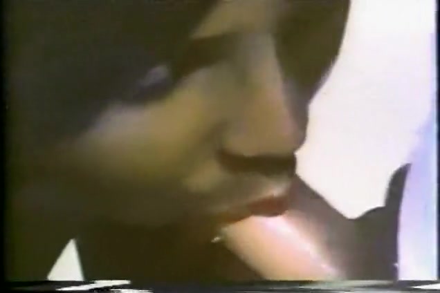 Vintage chocolate tgirl surprises pool boy with her cock