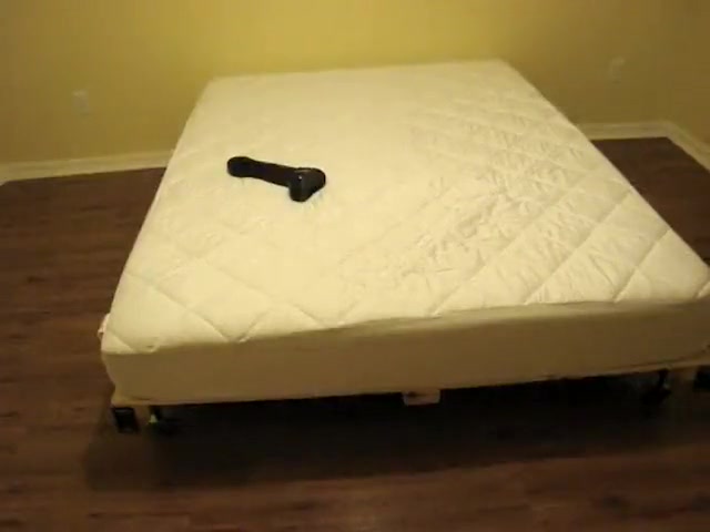 Fucking my ass on the bed with black dildo