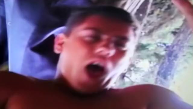 Big Cock Shemale Fucking Guy in woods