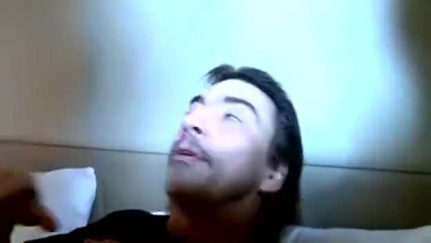 Beautiful shemale double teamed in hotel room