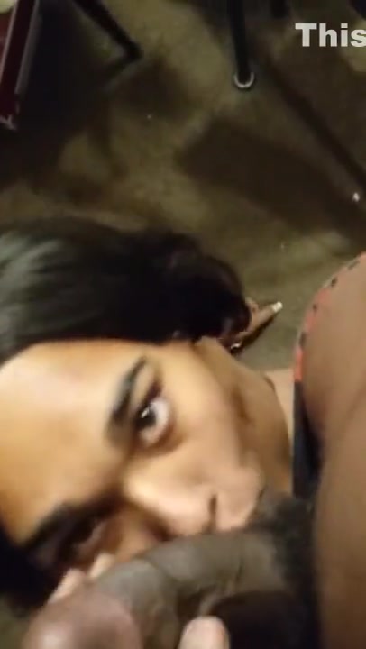 Ebony shemale kim sucking dick