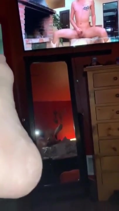 Sissy Solo in the Mirror with favorite Dildo