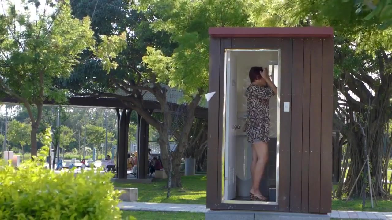 Public toilet in the park