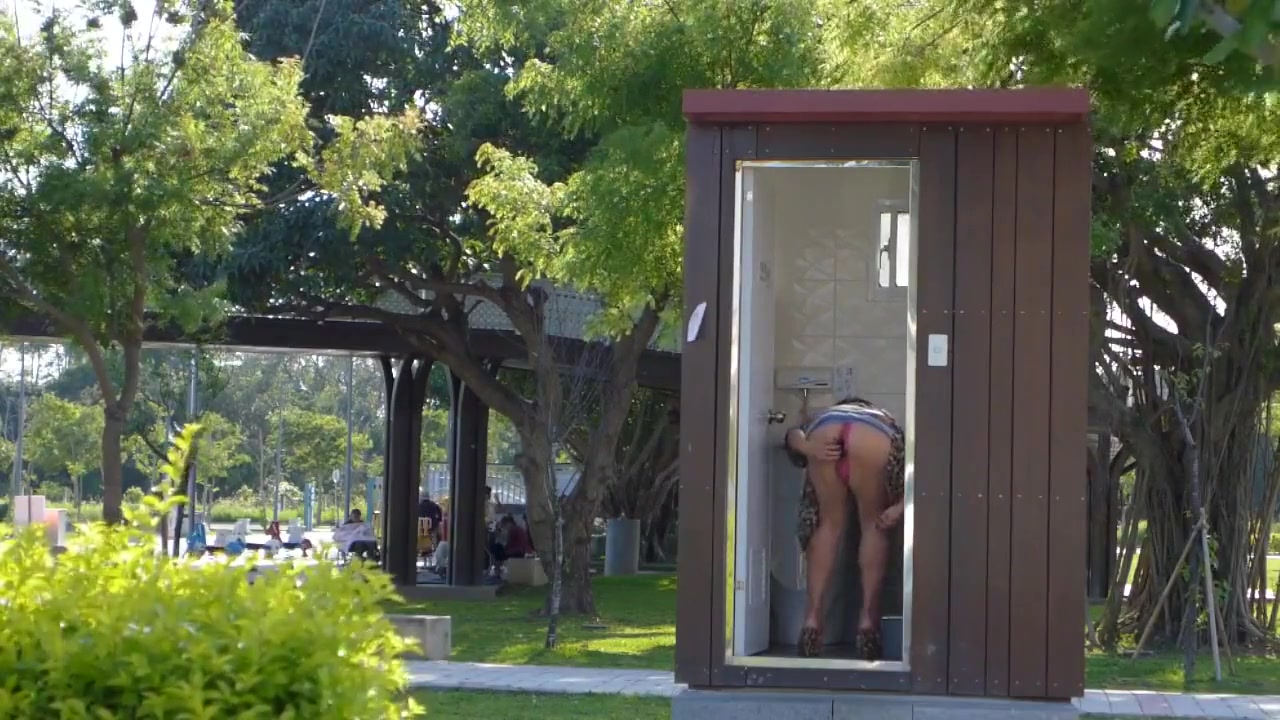 Public toilet in the park