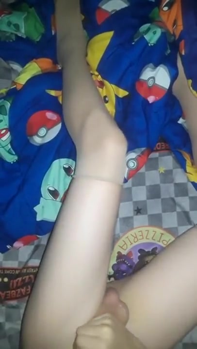 Transgender masturbates
