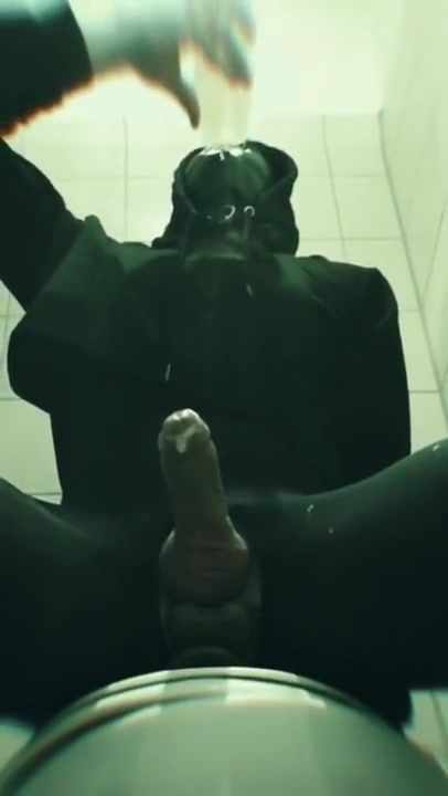 Sissy Tiffani drinks piss like wine – risky masturbation in public toilet