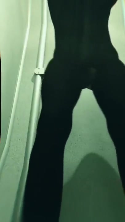 Sissy Tiffani drinks piss like wine – risky masturbation in public toilet