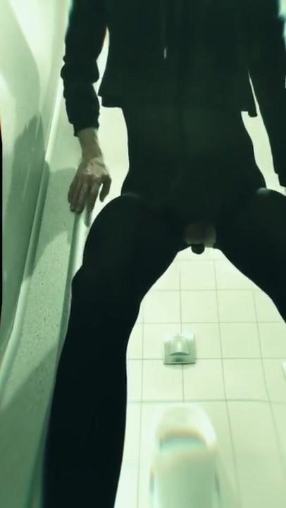 Sissy Tiffani drinks piss like wine – risky masturbation in public toilet