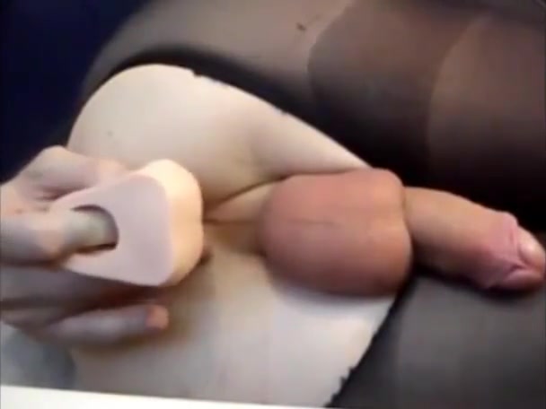 Stockings anal play