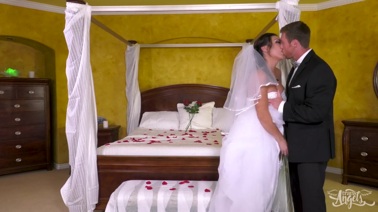 Connor Maguire & Chanel Santini in Here Cums the Bride - TransAngels