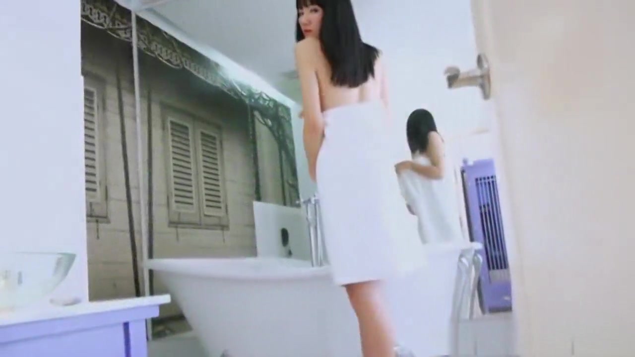 Slender ladyboy sweetie Yuri squeezes cum out her large dick