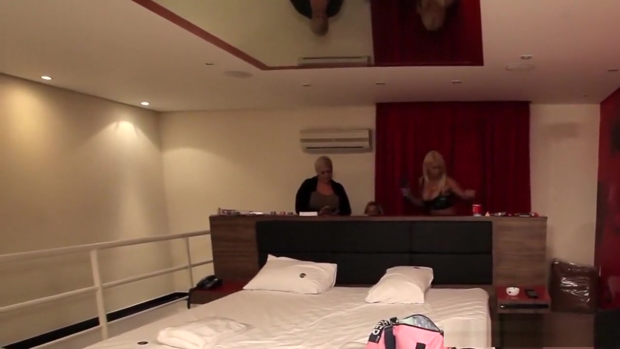 Blond latina tranny beauty behind the scenes