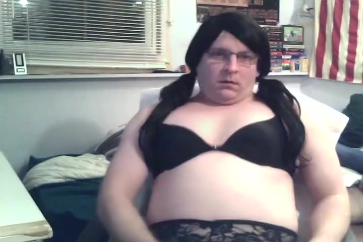 juicy Crossdresser In darksome underware